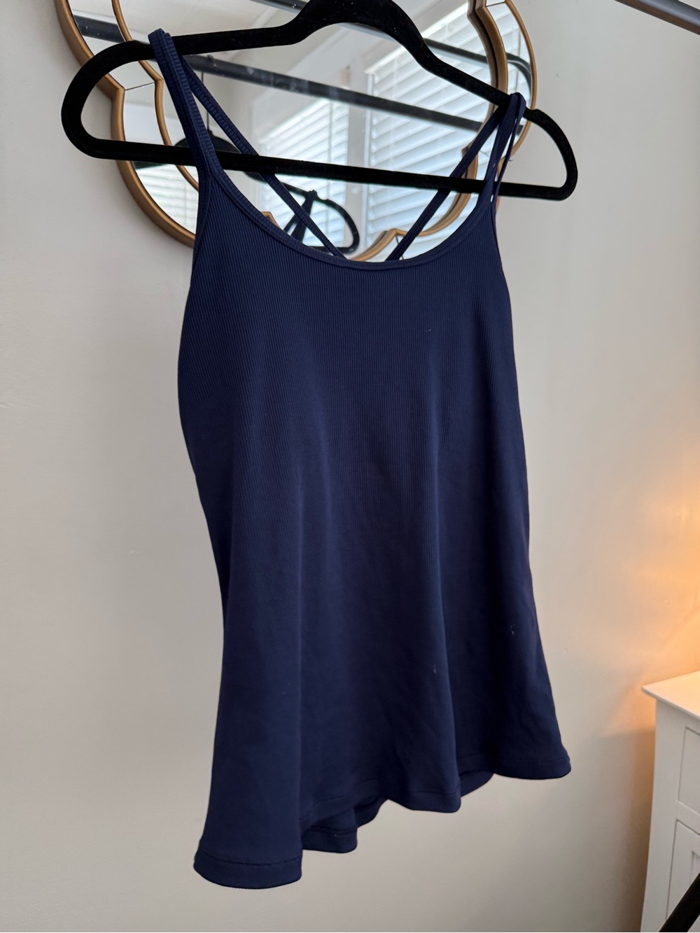 all in motion Navy Double-Strap Camisole